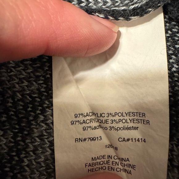 Elegant Black and Gray Women's Maternity Sweater Jacket EUC - Picture 7 of 7